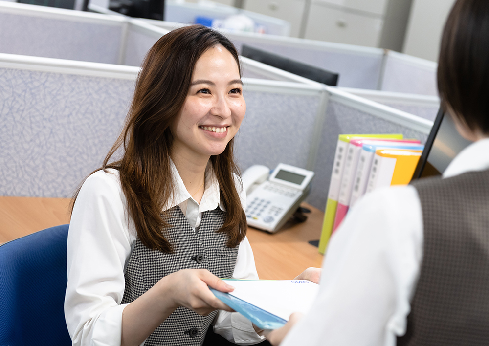 hmさんのお仕事に取り組まれている様子